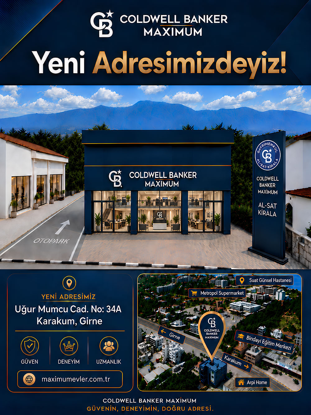 Coldwell Banker Maximum — Yeni Adresimizdeyiz